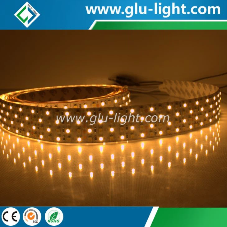 Shenzhen factory top quality high power epistar 480leds/m bi color 3528 4 row LED strip